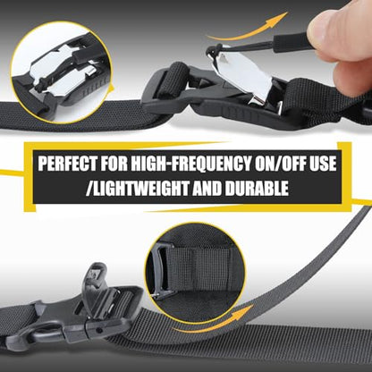 Tactical Molle System Backpack Straps - Adjustable 20.8" Pack Attachment Strap Accessories - size: 2 PCS (Magnetic Style)