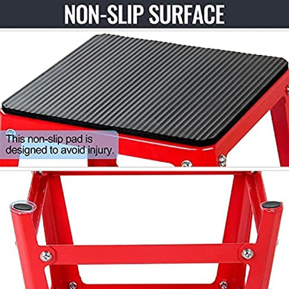 Plyometric Platform Box, Plyometric Box Jump Set For Home Gym Training, Conditioning, Strength Training - color: 18'' Red