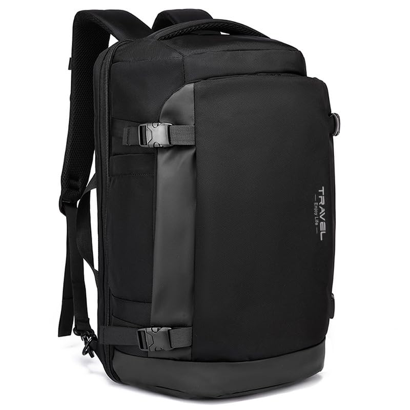 Kamlui Laptop Backpack for Men 17-inch Travel- Computer Case Laptop Bag Large Capacity Business Weekender Satchel Purse Fashion Black - color: Black-500