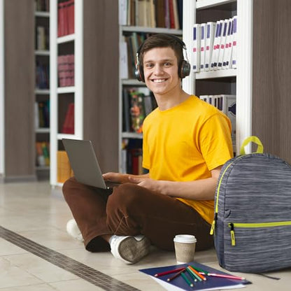 Trail maker 17 inch Backpack for Travel & Commute, Zippered Front & Mesh Side Pockets, Padded Straps - color: Art Board
