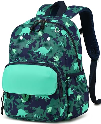 BTOOP Dinosaur Kids Backpack for Boys Girls 3-6, Cute Preschool Kindergarten Backpack with Insulated Lunch Compartment & Chest Strap, Lightweight School Travel Bag Fits A4 Folder - color: Dinosaur, size: Age 3-6 (14.5" H Fit Folder)