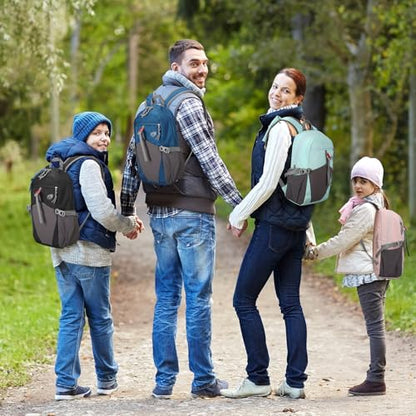 12L Hiking Backpack with Padded Straps for Kids, Waterproof Small Hiking Backpack with Chest Strap for Men, Mini Lightweight Kid Travel Backpacks Day Pack with Phone Pocket, Black - color: Gray