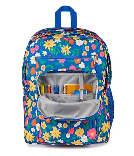 JanSport Laptop Backpack - Computer Bag with 2 Compartments, Ergonomic Shoulder Straps, 15” Laptop Sleeve, Haul Handle - Flower Market - color: Flower Market