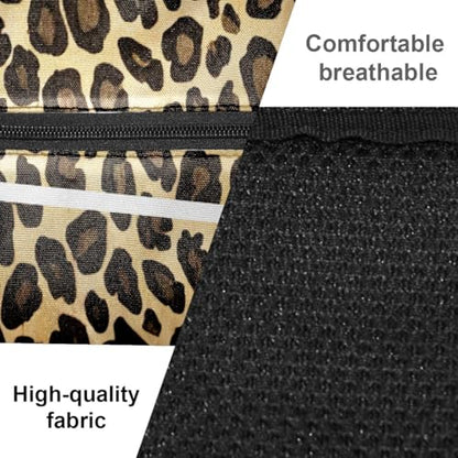 Pickleball Bag for Women & Men – Lightweight Sports Backpack with Paddle Compartments, Dual Carry Modes, Detachable Zippered Strap, Brown Leopard, Great Gift Option for Players - color: Brown