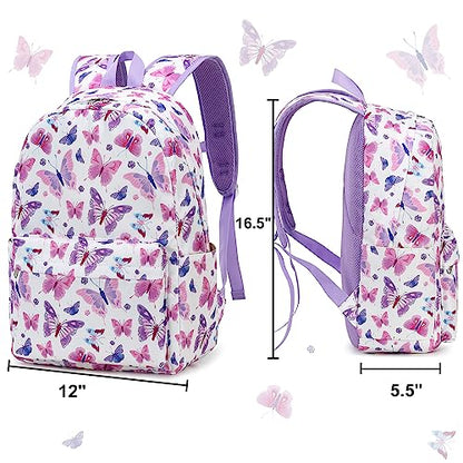 CAMTOP Preschool Backpack for Kids Girls Butterfly Toddler Backpacks Kindergarten School Bookbags(Age 3-8, Colorful Butterfly) - color: Green Butterfly28