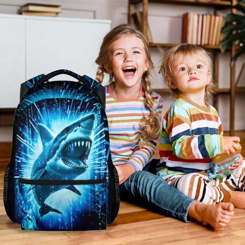 Kids Backpack Boys, 17 Inch Cool Shark Backpacks for Elementary Students, Animals School Bag for Preschool - color: Color4-1