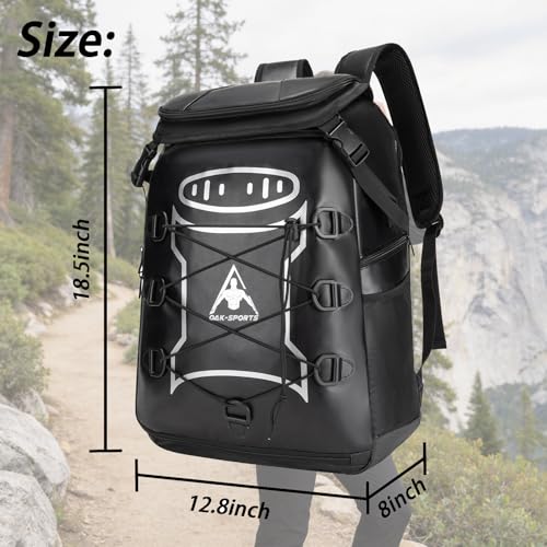 Oak-Sports Travel Backpack, Large Capacity Day Pack for Men Women, Waterproof Lightweight Bag with Shoe Compartment for Weekend Trips, Hiking, Camping