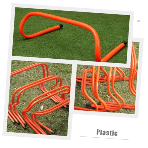 KICHOUSE 2pcs Plastic Agility Speed Hurdles 15cm for ’s Soccer Football Training Equipment Sturdy Wear-Resistant Track Hurdles for Sports and Fitness