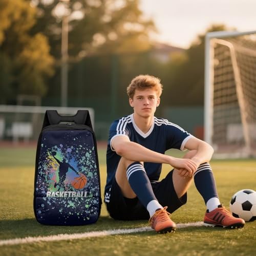 Basketball Backpack With Separate Ball Compartment And Shoes Fit Basketball Volleyball Football - color: Hoopster