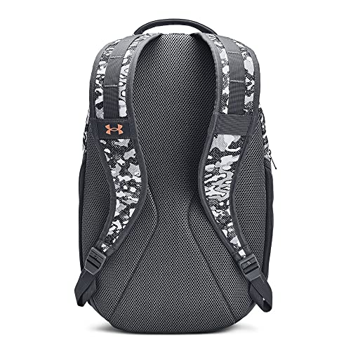 Under Armour Unisex Hustle 5.0 Backpack - color: (104) White / Pitch Gray / Metallic Light Copper