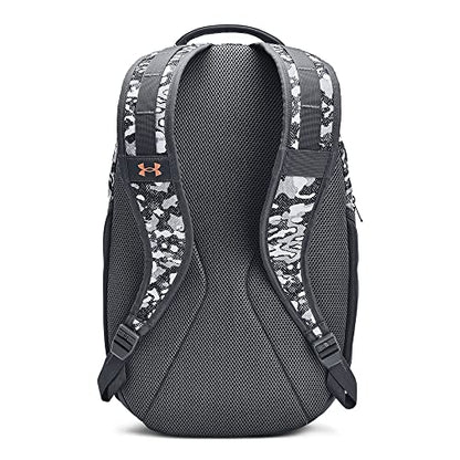 Under Armour Unisex Hustle 5.0 Backpack - color: (104) White / Pitch Gray / Metallic Light Copper
