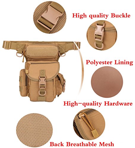 Multi-Purpose Hiking Waist Fanny Pack Running Backpack Outdoors Camping Bike Cycling Shoulder Bag - color: Black