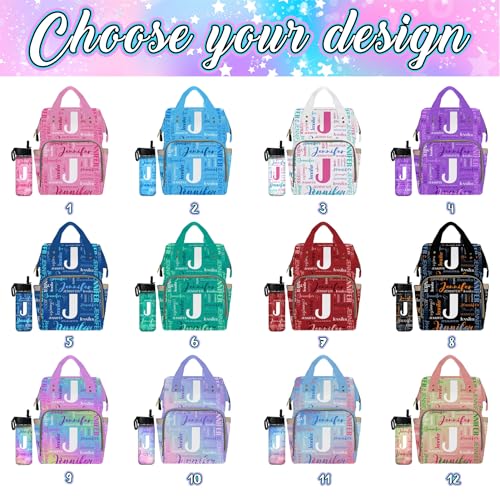 MyPupSocks Customized Diaper Bag Backpack, Personalized Diaper Bag with Name Mummy Nappy Baby Bag Shoulders Casual Daypack Daycare Travel Bag for Boys Girls - color: Color 11
