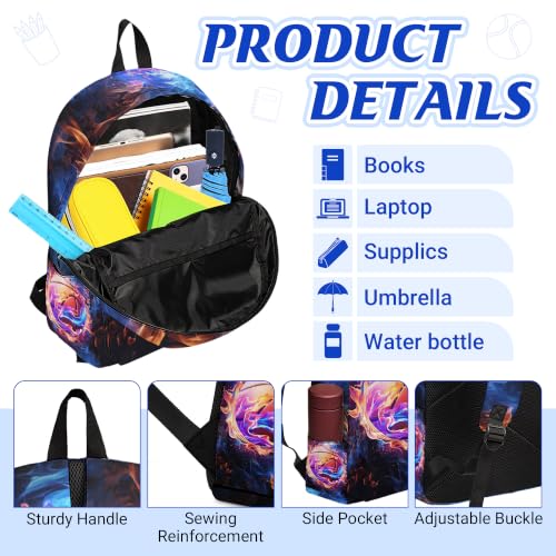 3PCS Boys Basketball Backpack, Bookbag for Kids Boys with Lunch Box, 17 Inch Basketball Teens School Bag Set, Laptop Backpack for Mens School/Daypack - color: Basketball