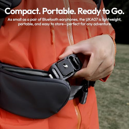 ULANZI Camera Backpack Strap Clip,w Plate Quick Release System, Compatible w Uka QR Plates, for Sony, Nikon, Fuji, DSLR Action Cam Mount, Bearable Load up to 10kg【Not Compatible w F38/Arca System】