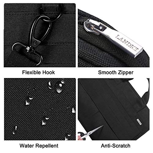 LANDICI Laptop Bag Carrying Case 15.6 Inch with Shoulder Strap, Slim Waterproof Computer Sleeve Cover Compatible with MacBook Pro 15/16, 15-16 Inch HP Acer Dell Lenovo ASUS Laptop, Black - color: Black, size: 14-15.6 Inch