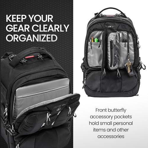 Tamrac Anvil 23 Camera Backpack for Photographers, DSLR Camera Bag with Laptop Compartment, Professional Photography Backpack, Camera Bag with Tripod Holder, Camera Carrying Case, Black - style: Anvil 23