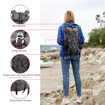 Hiking Backpack 25L Ultra Lightweight Day Pack For Education, Cycling and Camping For Men And Women (Blue)