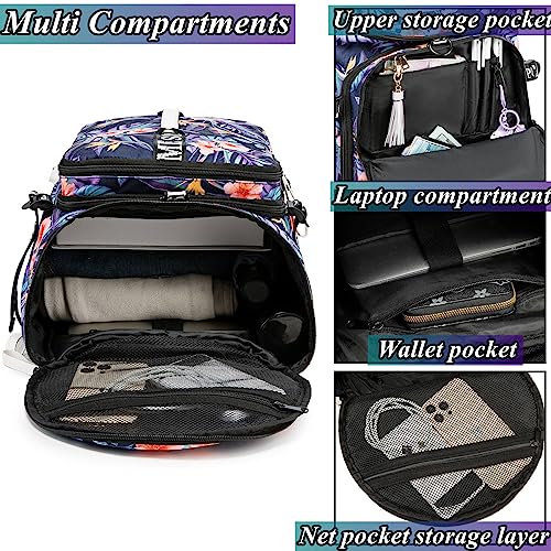 Gym Duffle Bag Backpack with Shoe Compartment,4 ways Travel Backpack for Women and Men,Multi-Functional Weekender bag with Waterproof Layer&Laptop Compartment for Fitness, Travel,Camping - color: Orange