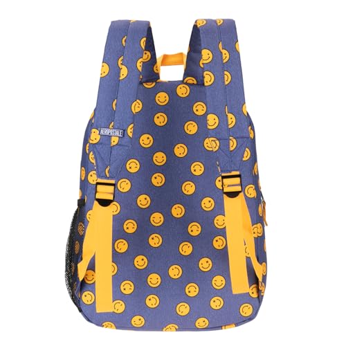 AEROPOSTALE Fieldtrip Unisex Backpack - AE Mens and Womens Bag for Everyday Use - Happy Days - color: Blue Smile