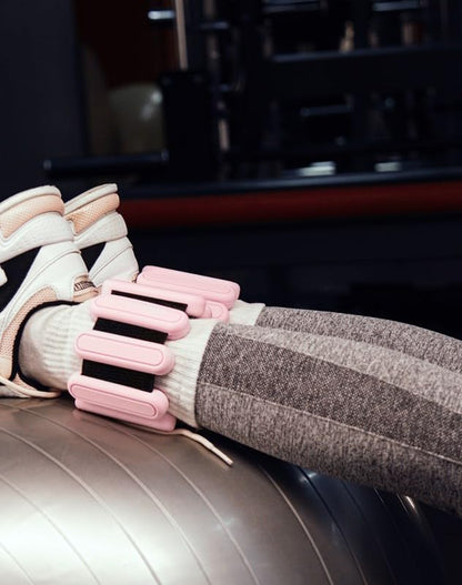 STONESAM Adjustable Wrist & Ankle Weight-Set of 2 (1lb), Wearable Wrist Bracelets for Yoga, Dance, Barre, Pilates, Exercises, Cardio, Aerobics, Walking - color: Pink
