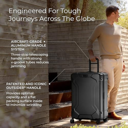 Briggs & Riley 30 Inch Large Checked Luggage - Extra Capacity Hard Shell Heavy Duty Travel Suitcase 360 Spinner Wheels - TSA Lock - Integrated Garment Compartment - Torq Collection - Hunter Green - color: Hunter, size: 30"