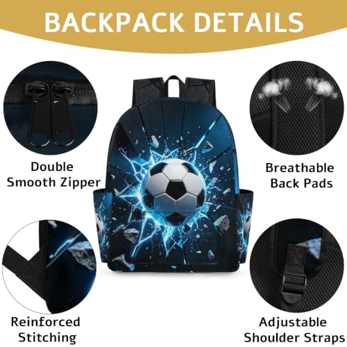 Sport Football Ball Kids Backpack for Boys Girls Soccer Sport Preschool Toddler Backpack Kindergarten Nursery Bookbag Travel Children Lightweight School Bag - color: Soccer