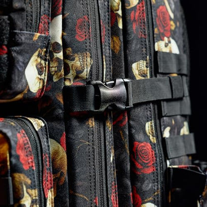 WOLFpak 45L Athletic Gym Backpack (Until Forever) Durable 1000D Waterproof Oxford Material with MOLLE Webbing, Laptop Pocket & Dual Cup Holders, Durable Fitness/Travel/Military Daypack - color: Until Forever