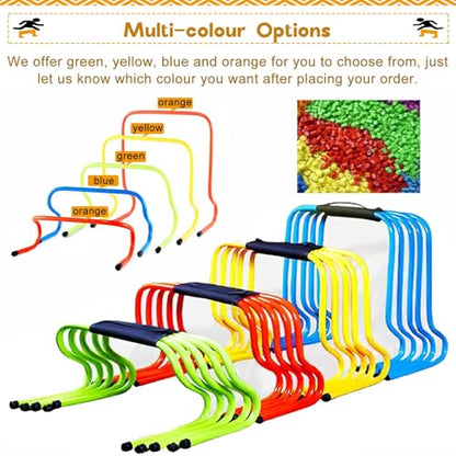 Mini Hurdles for Track and Field, 6" 9 12 16 20 24 Inch Speed Hurdles for Agility Training, Kids/Athletes/Basketball/Baseball/Soccer/Football Indoor Outdoor Sports Equipment(15cm/6in) - size: 15cm/6in