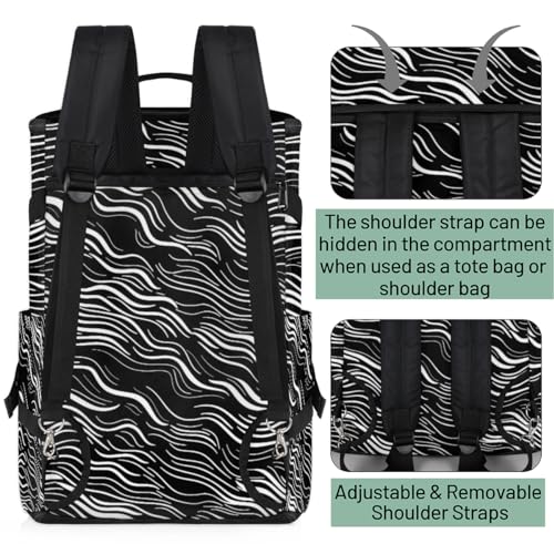 Gym Backpack, Water Resistant Carry-On Bag with Padded Shoulder Straps