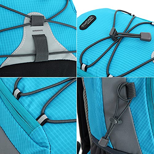 Bseash 10L Small Hiking Backpack for Kids Ages 3-6 Girls Boys Under 4 feet - color: Light Blue