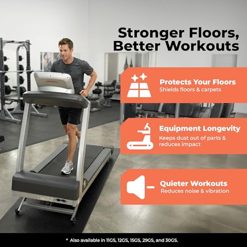 SuperMats Made in U.S.A. for Treadmills Ellipticals Rowing Machines Recumbent Bikes and Exercise Equipment - size: 2.5-Feet x 6-Feet