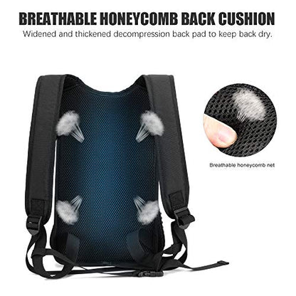 Wakytu Pet Front Dog Carrier Backpacks, Adjustable Dog Backpack Carrier, Comfortable Shoulder Straps, Soft Sponge Cushion, Designed to Fit Pets, S Size, 2-7LB - color: 2.0 Black, size: Small