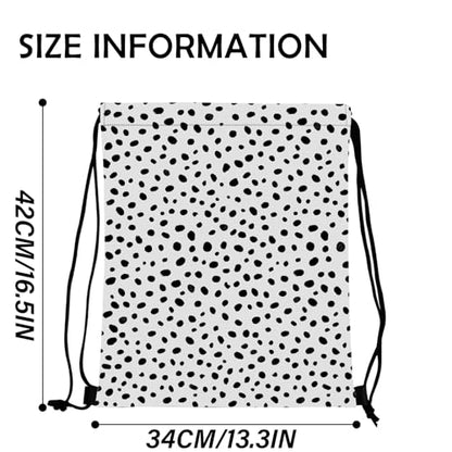 Drawstring Backpack Draw String Bag Waterproof for Sports Gym Beach Travel Cute Aesthetic Sackpack Men Women (13"×17")-Speckle Leopard Cheetah - color: S-1-speckle