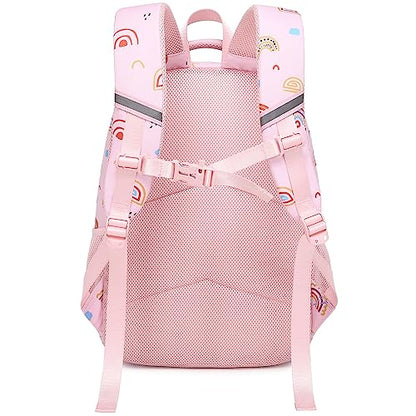 abshoo Lightweight Rainbow Kids Backpack For School Girls Elementary Kindergarten Bookbag School Bags (Rainbow) - color: Rainbow