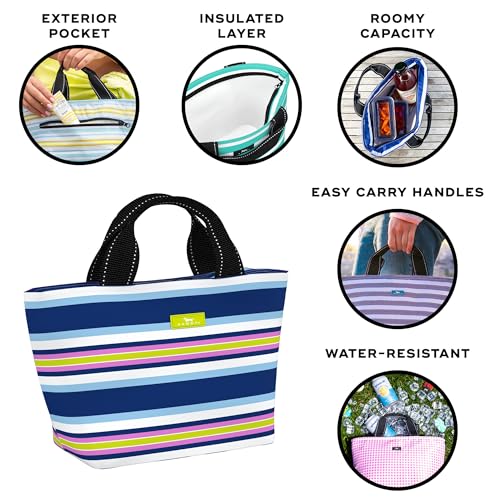 SCOUT Nooner Lunch Bag - Lightweight Insulated Soft Cooler for Women, Teachers, Nurses, Beach, Travel, Pool & Picnic Cooler - color: Fall in Line