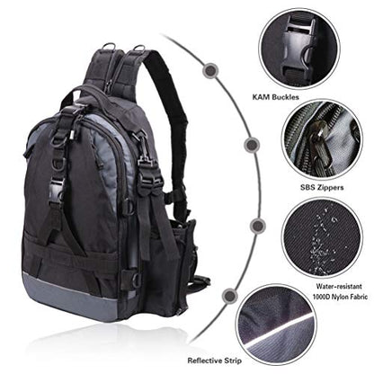 Fishing Backpack with Rod Holder & Tackle Box Storage - Gift for Women