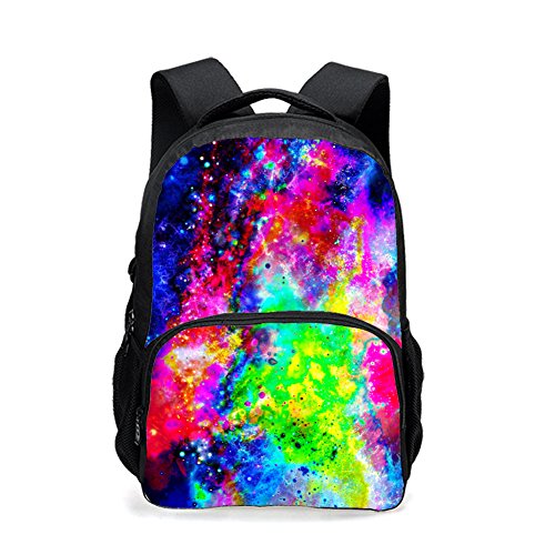 CAIWEI backpack teen, Universe Space TrendyMax Galaxy Pattern Backpack Cute for School (Starry sky 3) - color: Starry Sky 3, size: 17.5*13*6.7 Inch