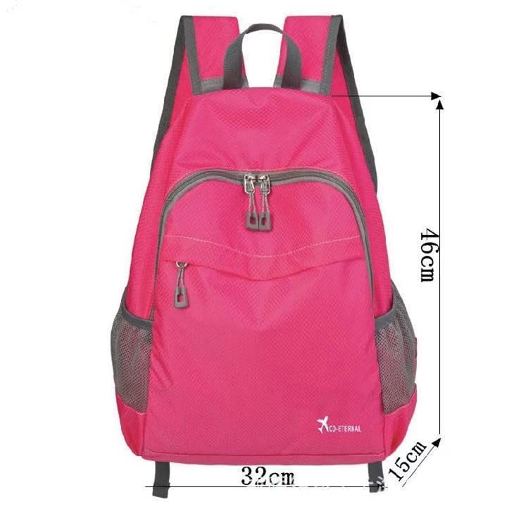 Geboldil Men's and women's waterproof backpack traveling backpack - color: Rose Red