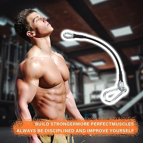 10" Gym Cable Extension Compatible with Bowflex Home Gym Accessories,for LAT/Tricep Pull Down and Leg Extensions Machine - size: 10'' 2PCS
