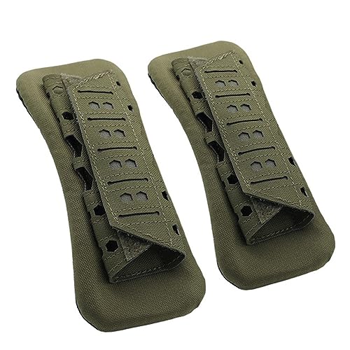 2 Pcs Tactical Vest Shoulder Strap Pads Backpack Breathable Mesh Cushion Pad - color: Green