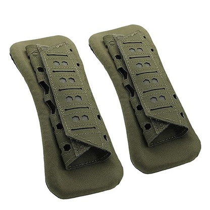 2 Pcs Tactical Vest Shoulder Strap Pads Backpack Breathable Mesh Cushion Pad - color: Green