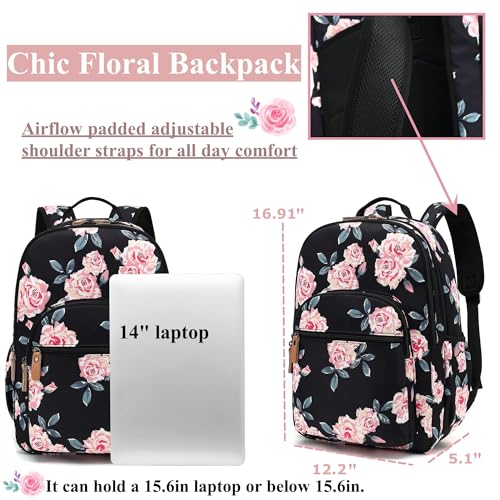 Leaper Water-resistant Cute Swan Laptop Backpack Travel Bag College Backpack Laptop Bag Satchel Water Blue - color: Water-blue-swan, size: X-Large