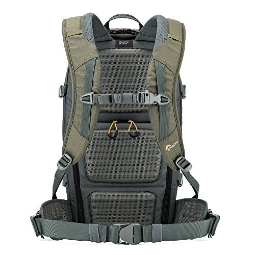Lowepro LP37015-PWW, Flipside Trek BP 350 AW Backpack for Camera, Stores DSLR with Lens Attached, Extra Lenses, Tripod, 10 Inch Tablet Grey/Dark Green - size: BP 350