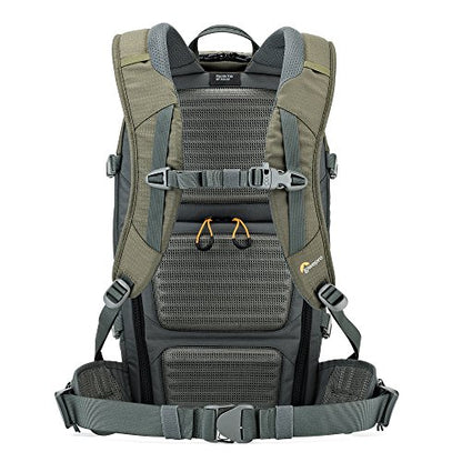 Lowepro LP37015-PWW, Flipside Trek BP 350 AW Backpack for Camera, Stores DSLR with Lens Attached, Extra Lenses, Tripod, 10 Inch Tablet Grey/Dark Green - size: BP 350
