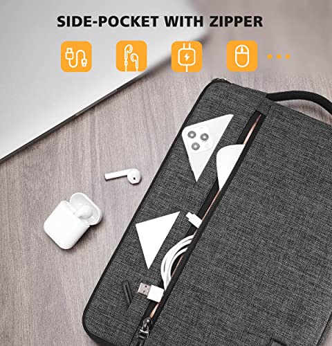 KIZUNA Laptop Tablet Sleeve 10 Inch Water-Resistant Computer Case Hand Bag for 9.7"- 11" iPad Pro/10.2 iPad/10.9 iPad/10.5" Samsung Galaxy Tab/10.5" Surface Go 3/10.1" Lenovo Smart,Grey - color: Grey, size: 9.7-10.5 Inch / 11" iPad Pro 2020