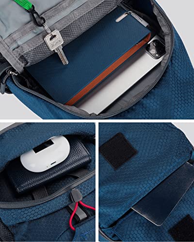 WATERFLY Packable Small Crossbody Sling Backpack Shoulder Chest Bag Daypack for Hiking Traveling - color: Blue