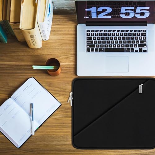 Laptop Case 13 inch, Traveling Carrying Computer Bag with Zippered Pocket, Shockproof Protective Laptop Sleeve Compatible for 13 inch New MacBook Air M2, 13 inch MacBook Pro M2 M1, Black - color: Black, size: 13 inch