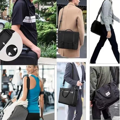 Azarxis Wide Replacement Shoulder Strap Adjustable Crossbody Canvas Webbing for Messenger Bag Laptop Computer Bag - color: #2 - Black