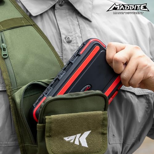 MadBite by KastKing 182/265/400pcs Compact Fishing Tackle Kit - All-in-One Freshwater Hooks, Weights, Bobbers in Tackle Box, Fishing Gear Set for Bass Trout Panfish - style: 400pcs Terminal Tackle Kit